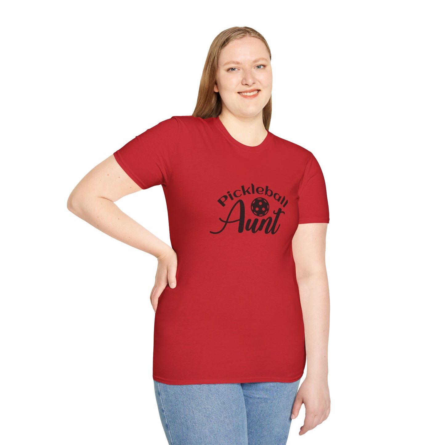 Women's Comfy Pickleball T-shirt - Pickleball Aunt
