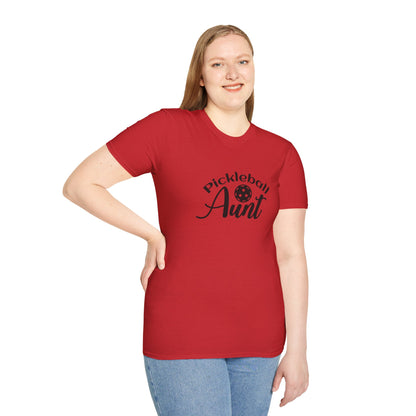 Women's Comfy Pickleball T-shirt - Pickleball Aunt