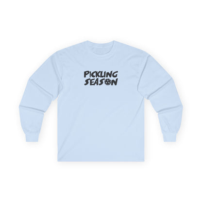Women's Comfy Pickleball Long Sleeves top - Pickling Season Blue