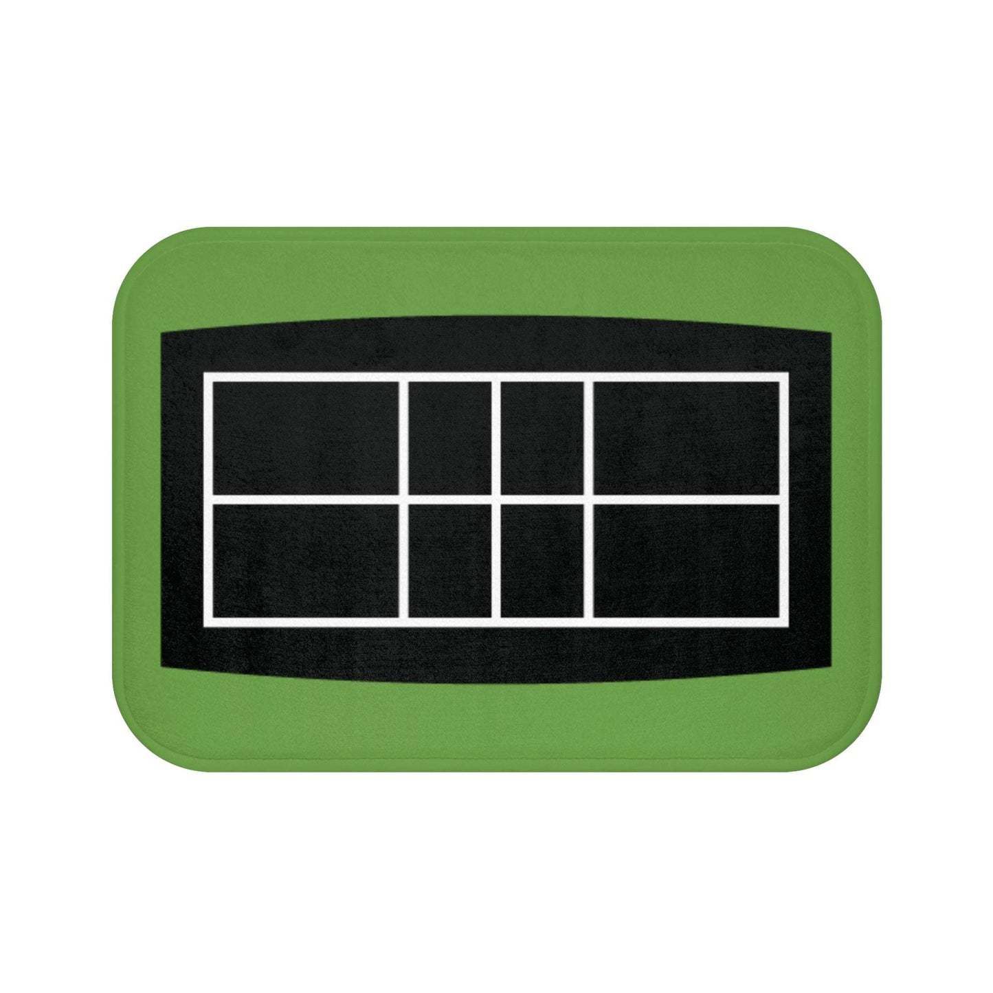 Pickleball Fun Bath mat - Pickleball Court Green