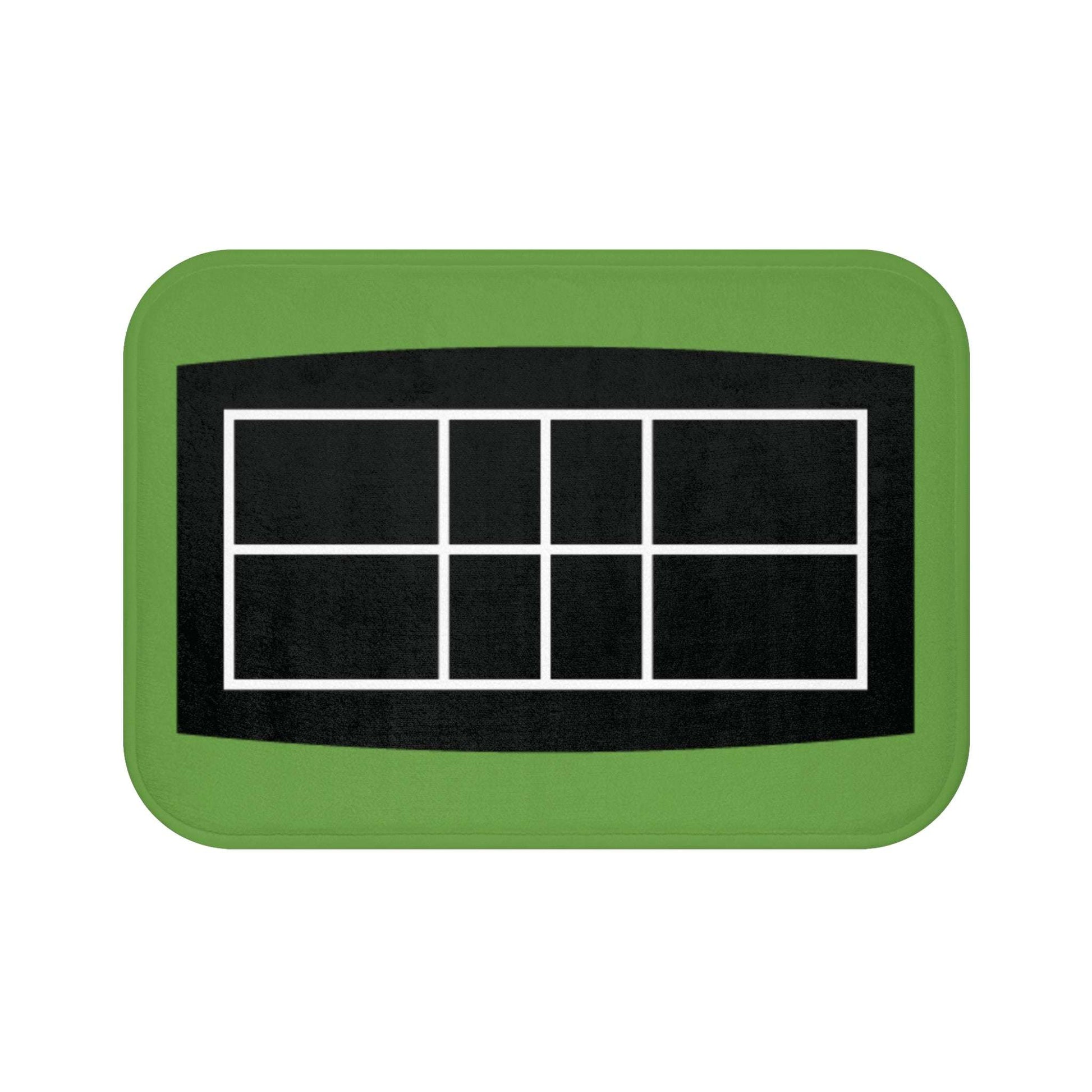 Pickleball Fun Bath mat - Pickleball Court Green