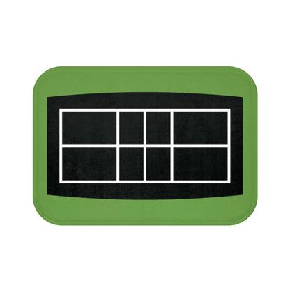 Pickleball Fun Bath mat - Pickleball Court Green