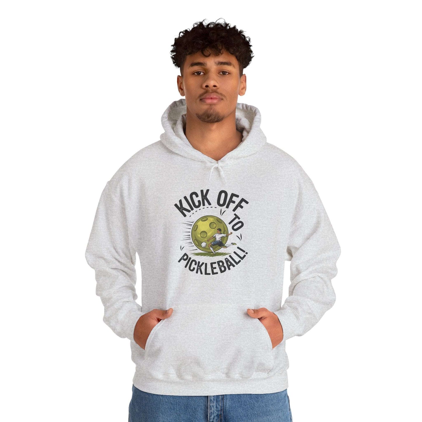 Men's Stylish Pickleball Hoodie - Kick Off to Pickleball