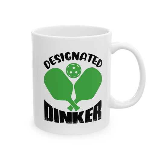 Pickleball Fun Mug - Designated Dinker White