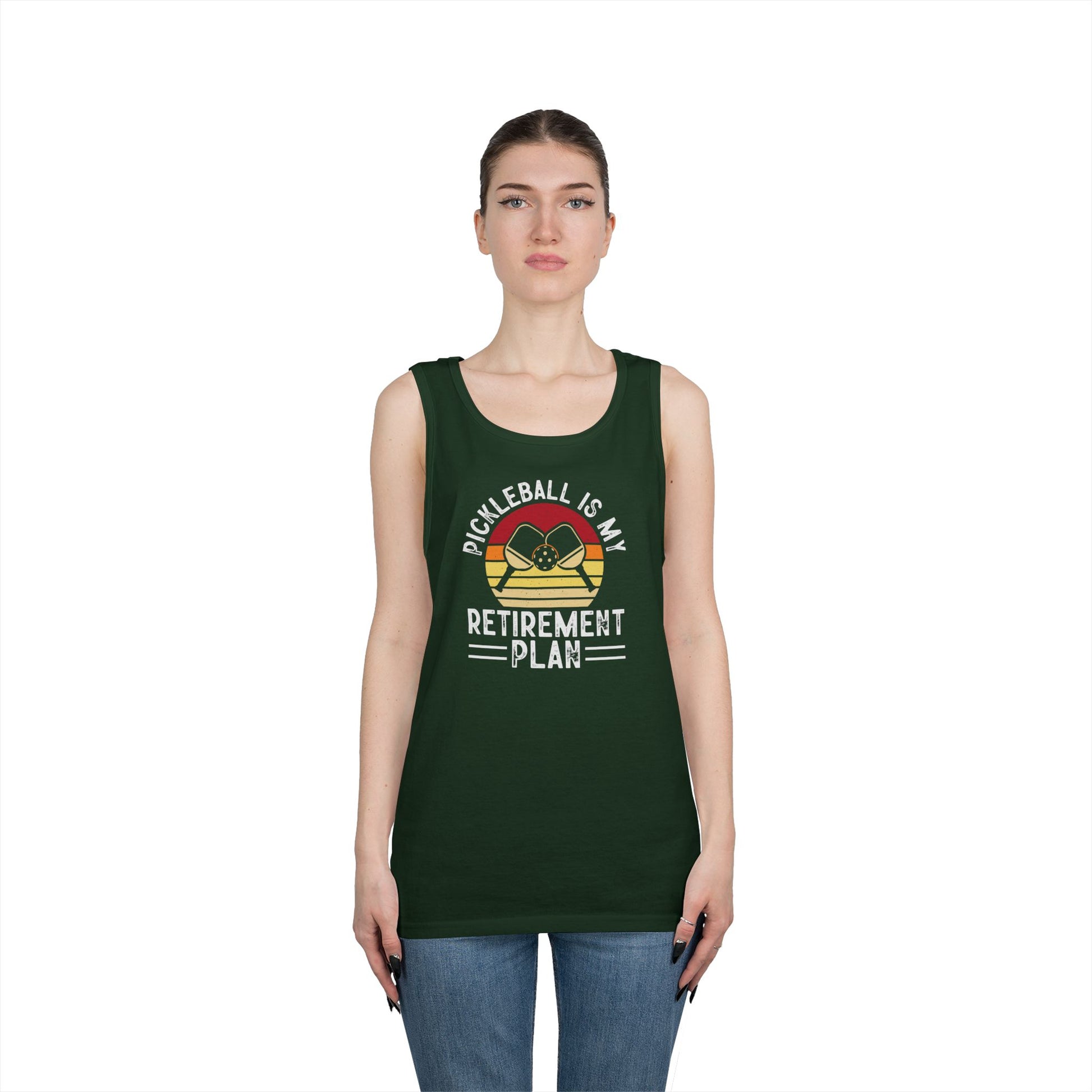 Women's Unique Pickleball Tank Top - Pickleball Is My Retirement Plan