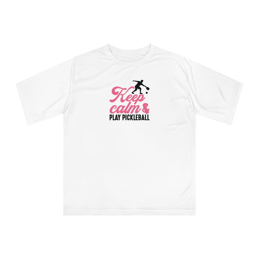 Women's Cute Pickleball T-shirt - Keep Calm & Play Pickleball White