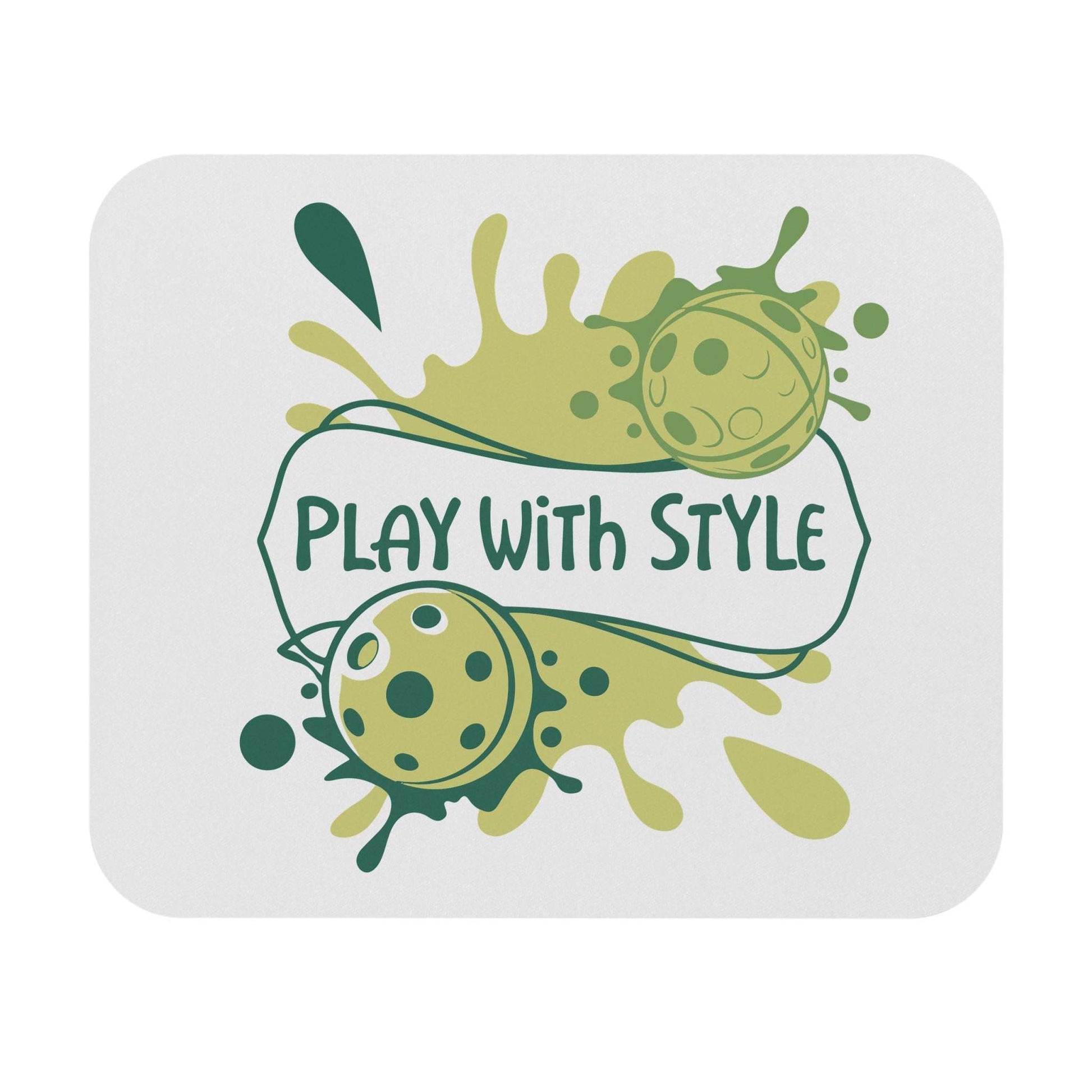 Pickleball Stylish Mouse pad - Play with Style White