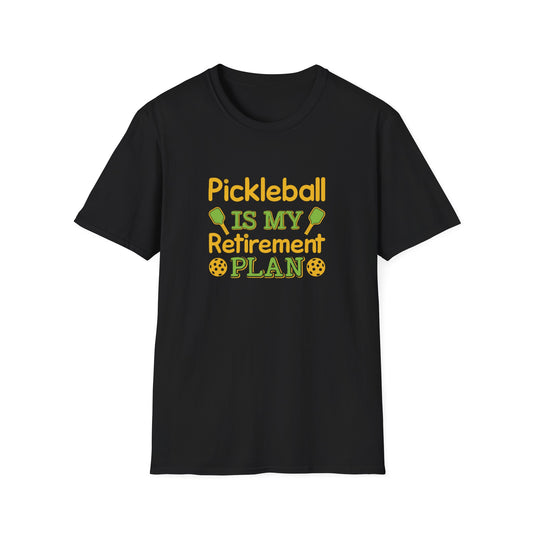 Men's Quirky Pickleball T-shirt - Pickleball Is My Retirement Plan