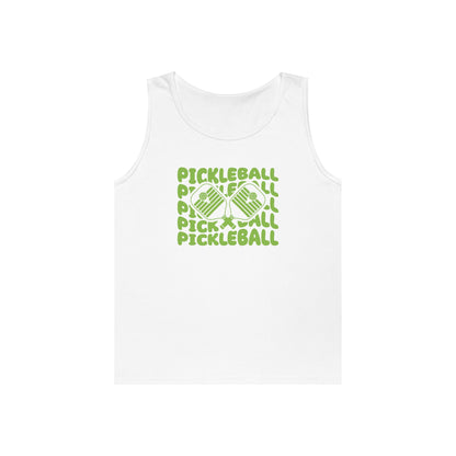 Women's Vibrant Pickleball Tank Top - Pickleball Echo White