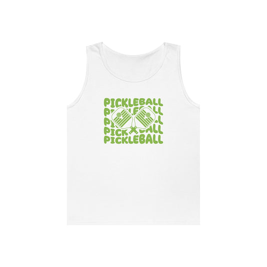 Women's Vibrant Pickleball Tank Top - Pickleball Echo White