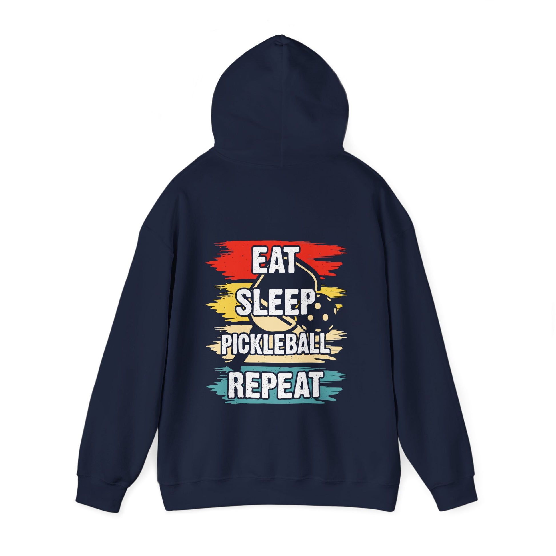 Men's Pickleball Hoodie - Eat Sleep Pickleball Repeat Retro