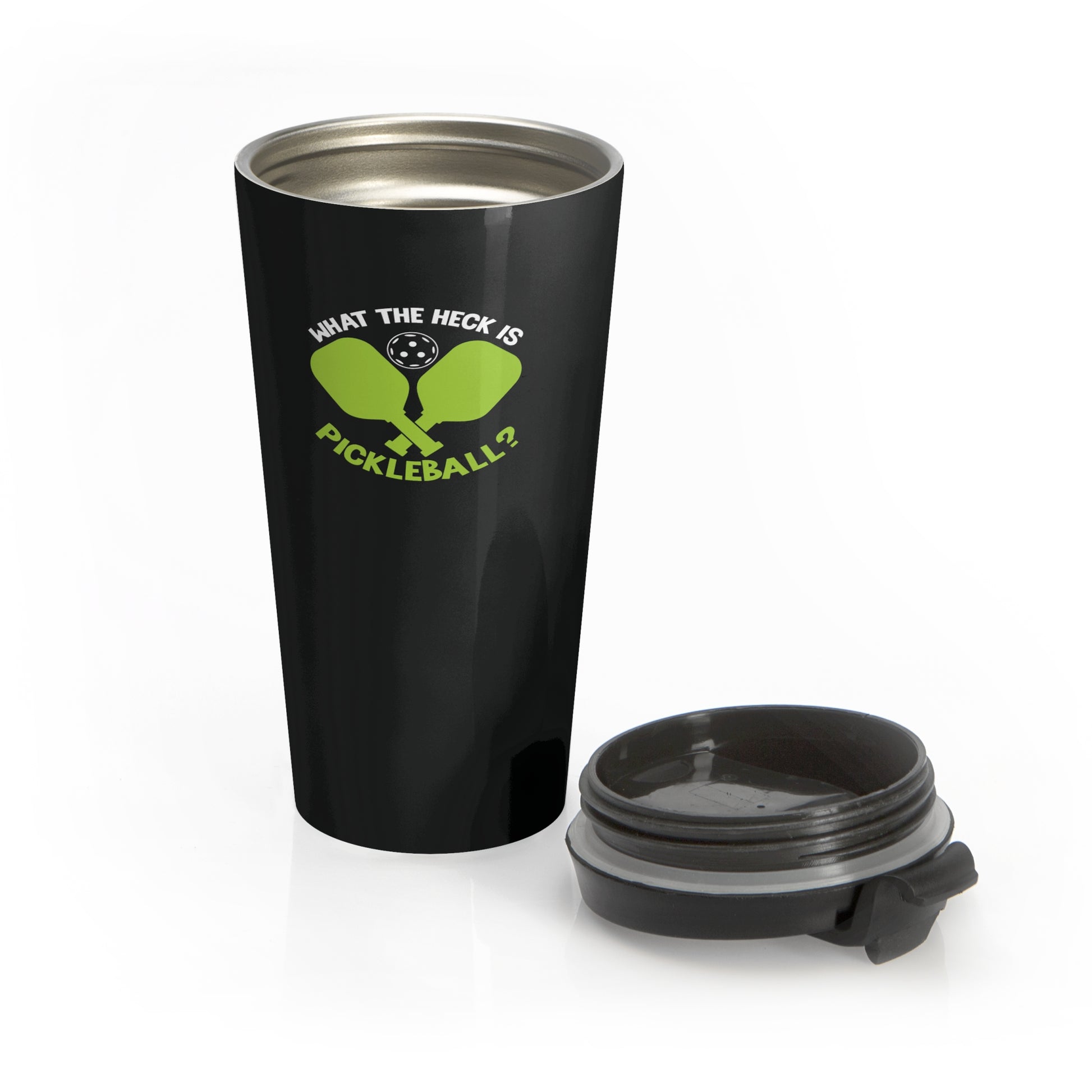Pickleball Quirky Travel Mug - What the Heck Is Pickleball?