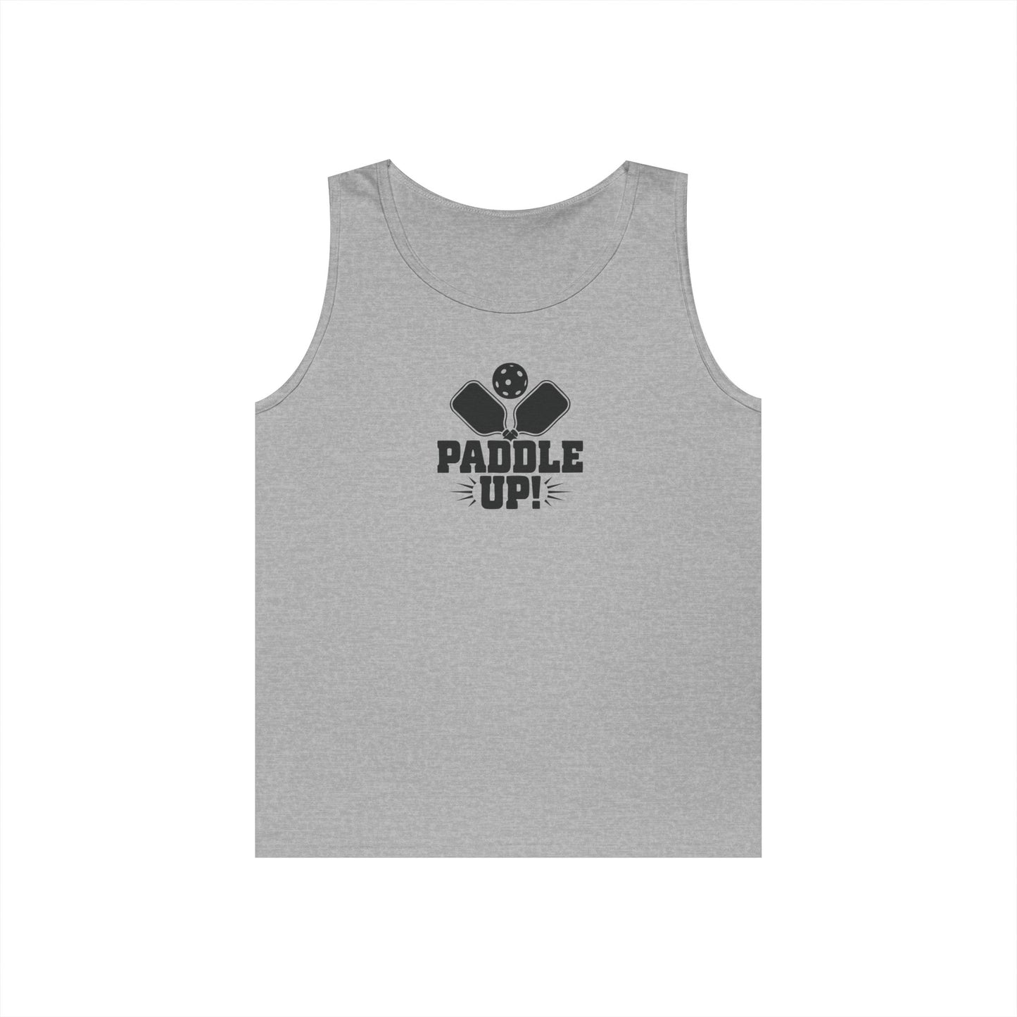 Women's Durable Pickleball Tank Top - Paddle Up Gray