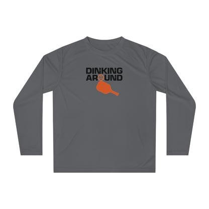 Women's Energetic Pickleball Long Sleeves top - Dinking Around Grey