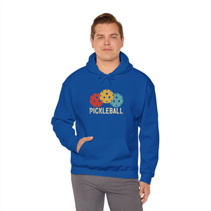 Men's Cool Pickleball Hoodie - Trio Pickleball Retro