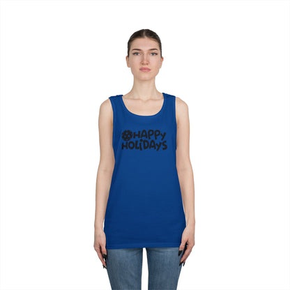 Women's Fun Pickleball Tank Top - Happy Holiday