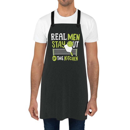 Pickleball Hilarious Apron - Real Men Stay Out Of The Kitchen