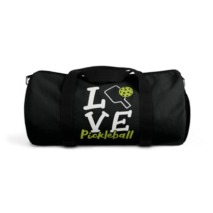 Pickleball Cool Duffel Bag - Love Pickleball Black