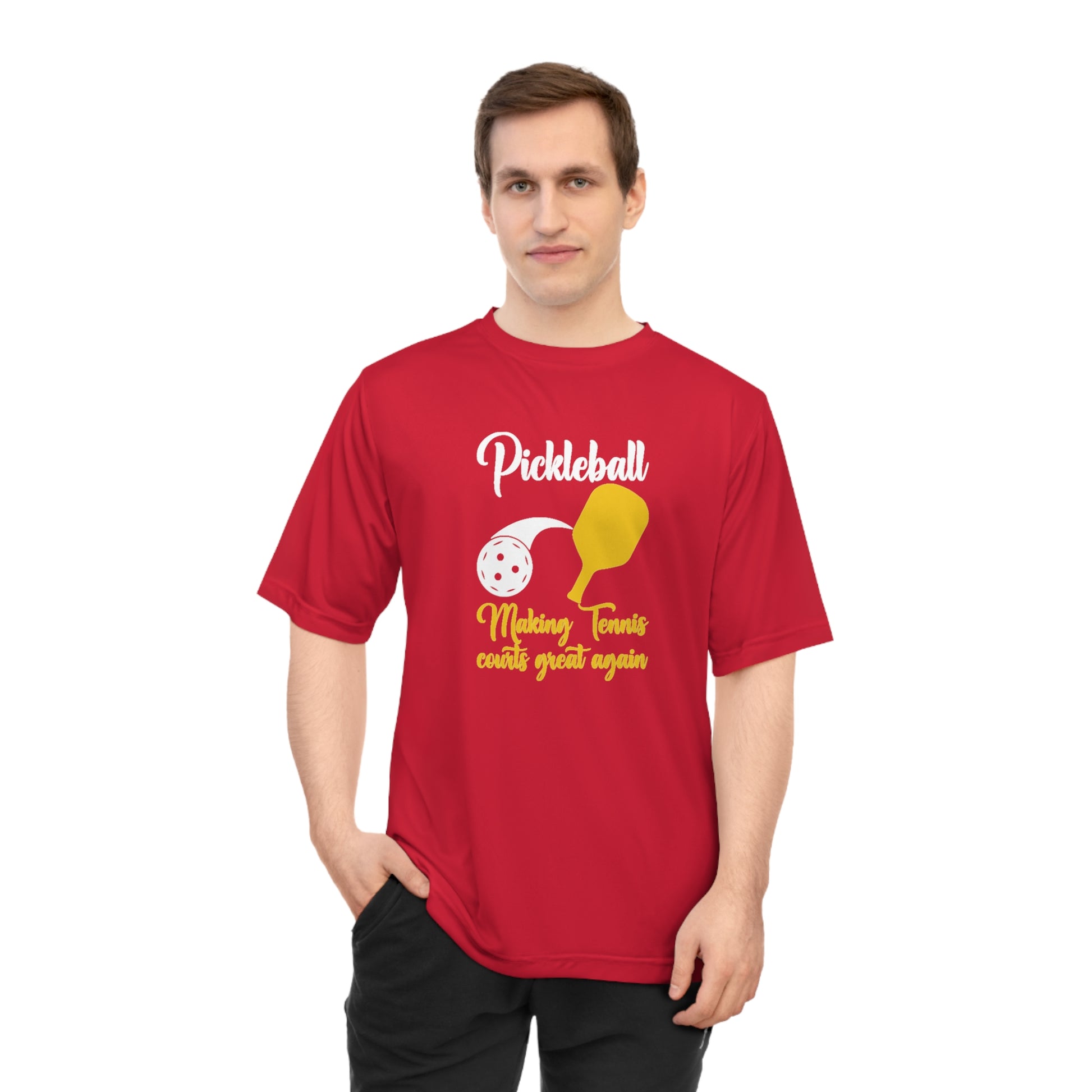 Men's Pickleball T-shirt - Pickleball Making Tennis Court Great Again