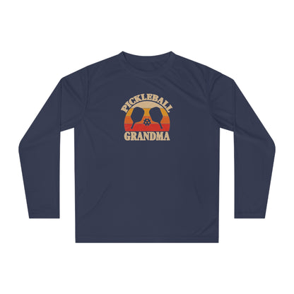 Women's Comfy Pickleball Long Sleeves top - Pickleball Grandma Navy