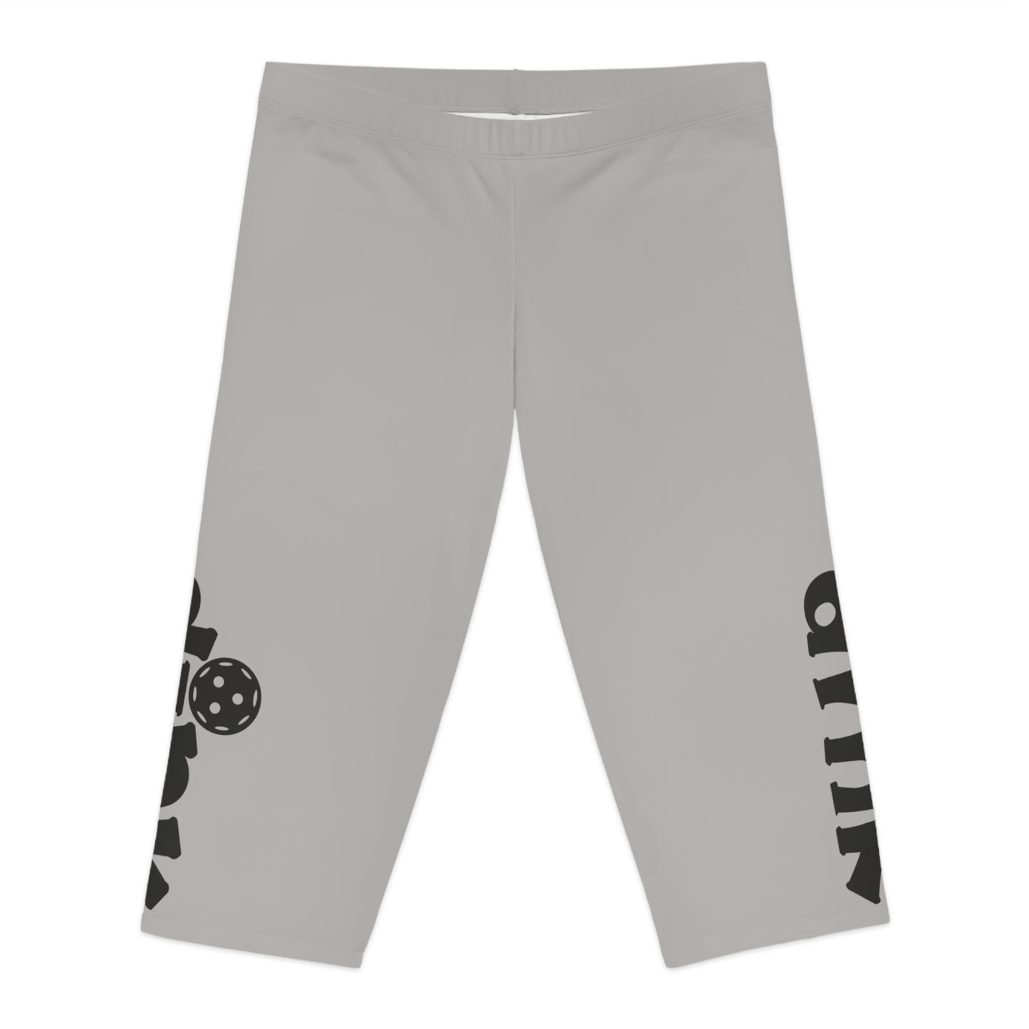 Women's Eye-Catching Pickleball Legging - Dink Grey