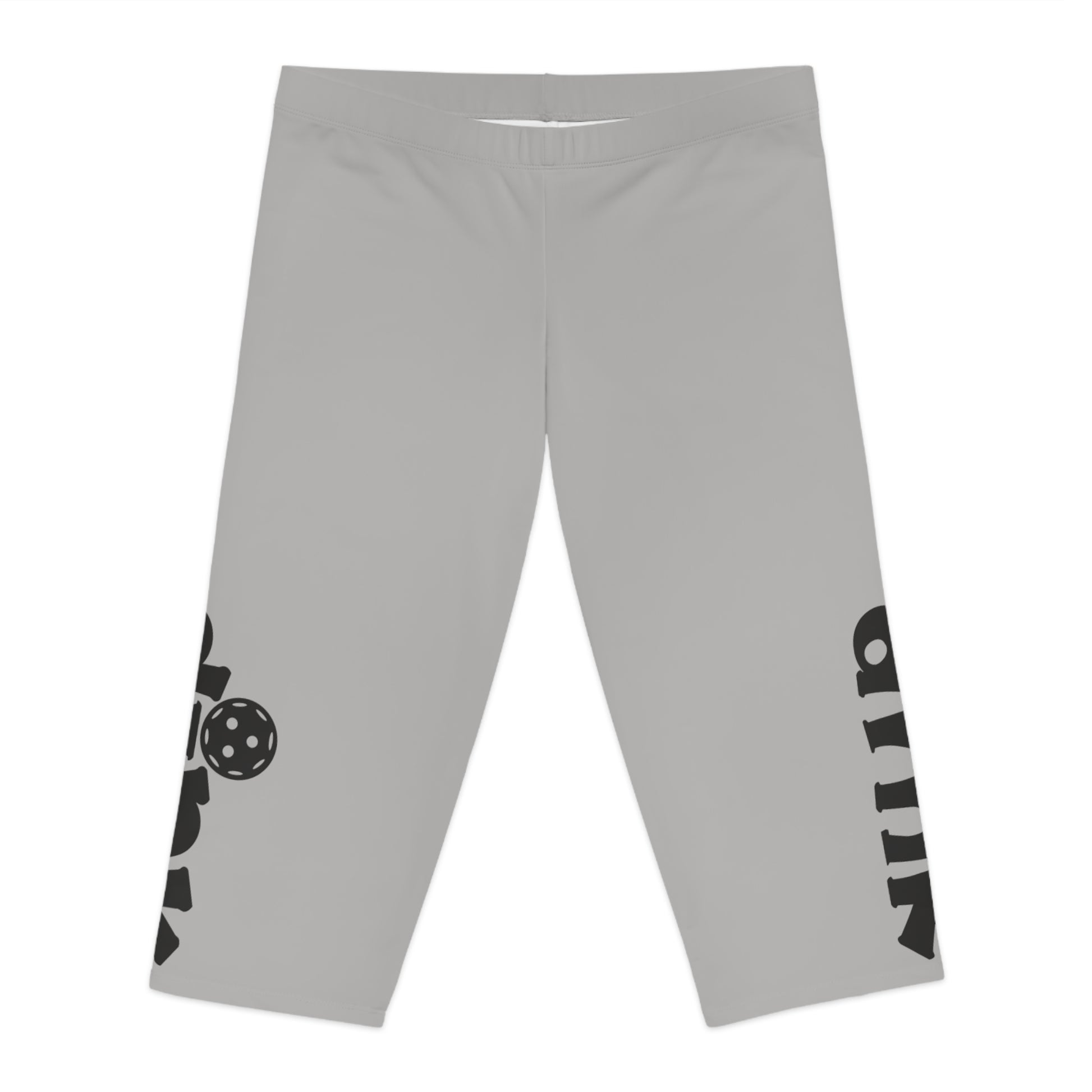 Women's Eye-Catching Pickleball Legging - Dink Grey