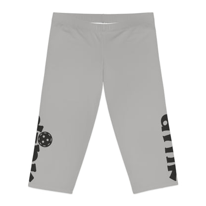 Women's Eye-Catching Pickleball Legging - Dink Grey
