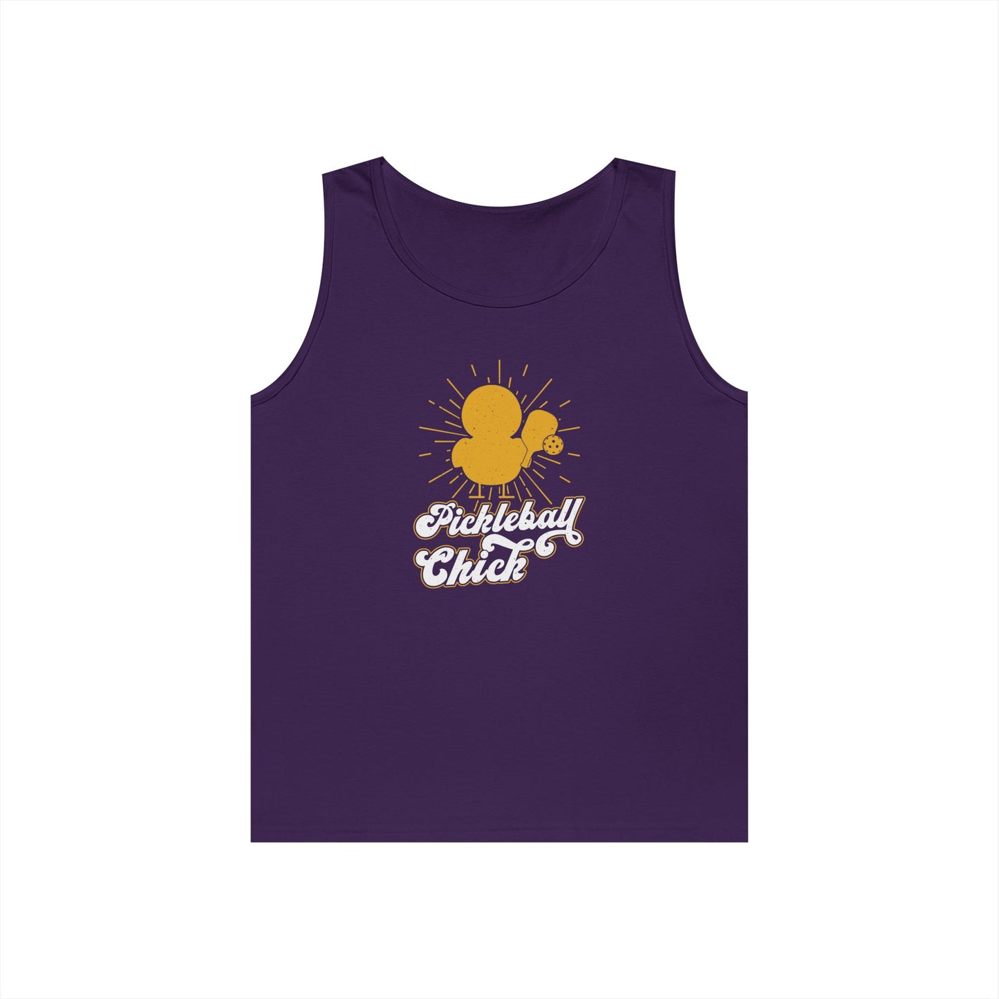 Women's Lightweight Pickleball Tank Top - Pickleball Chick Purple