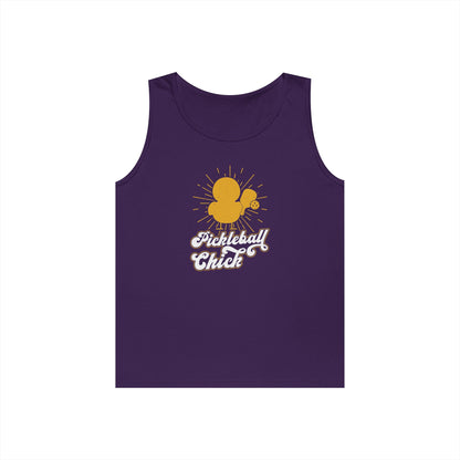 Women's Lightweight Pickleball Tank Top - Pickleball Chick Purple