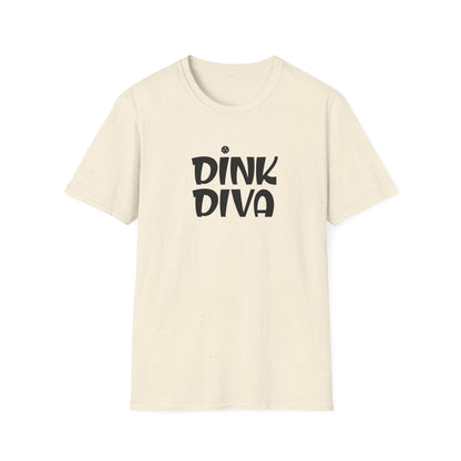 Women's Funny Pickleball T-shirt - Dink Diva Beige