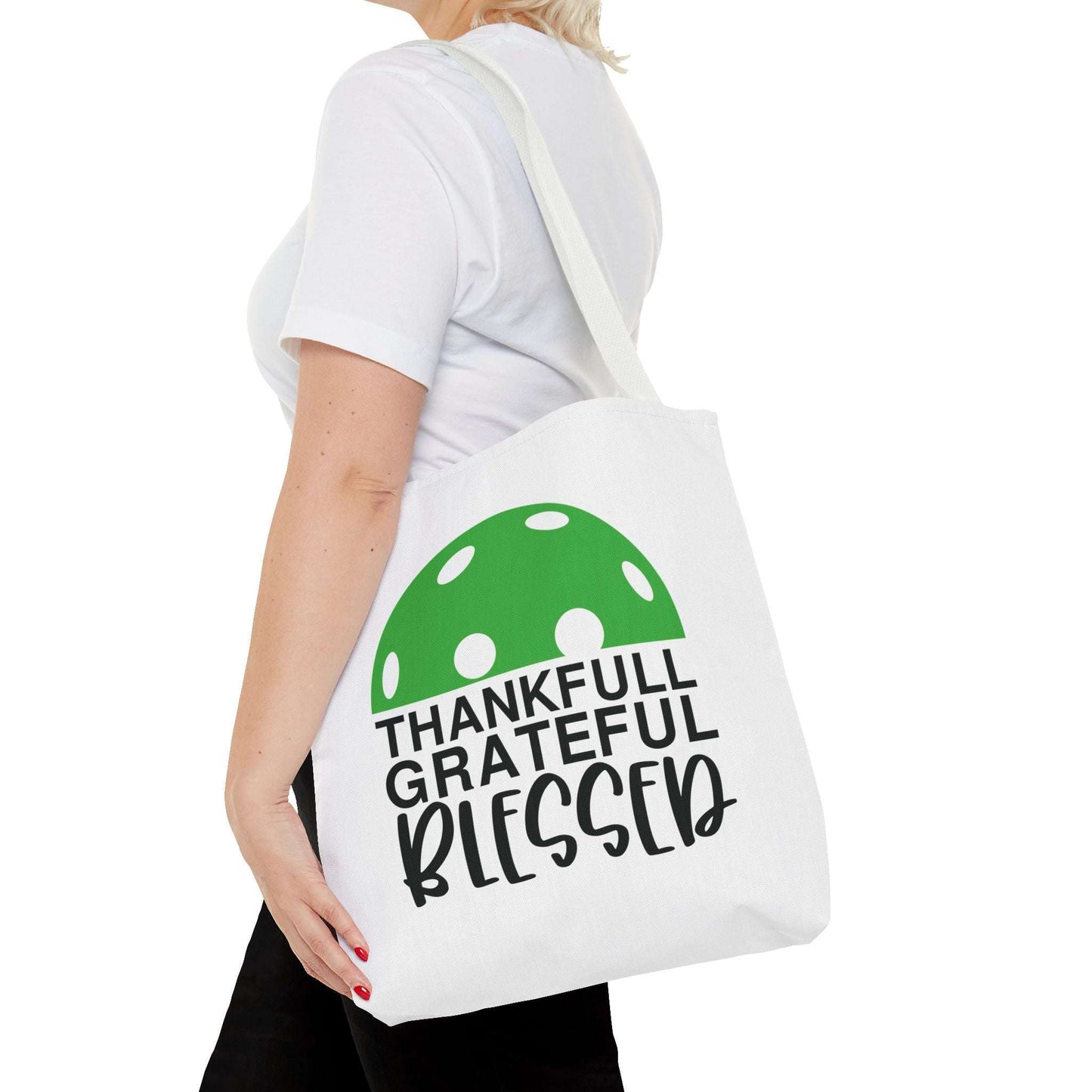 Pickleball Unique Tote Bag - Thankful Grateful Blessed