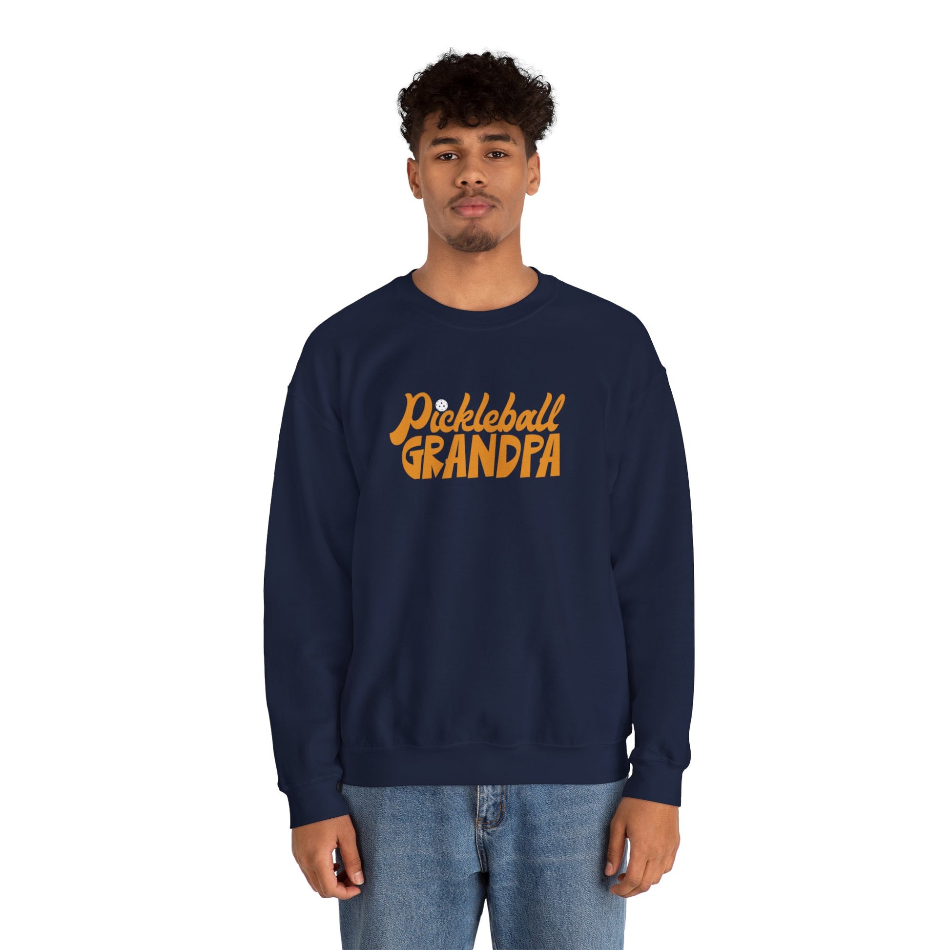 Men's Durable Pickleball Sweatshirt - Pickleball Grandpa