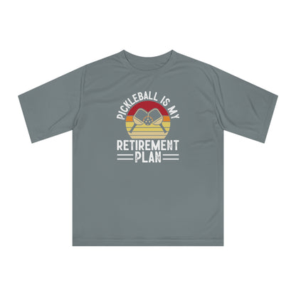 Men's Pickleball T-shirt - Pickleball Is My Retirement Plan Gray