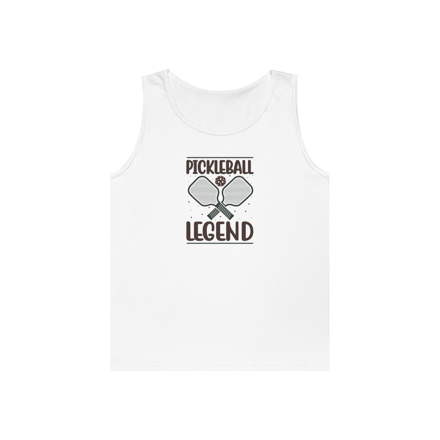 Men's Stylish Pickleball Tank Top - Pickleball Legend White