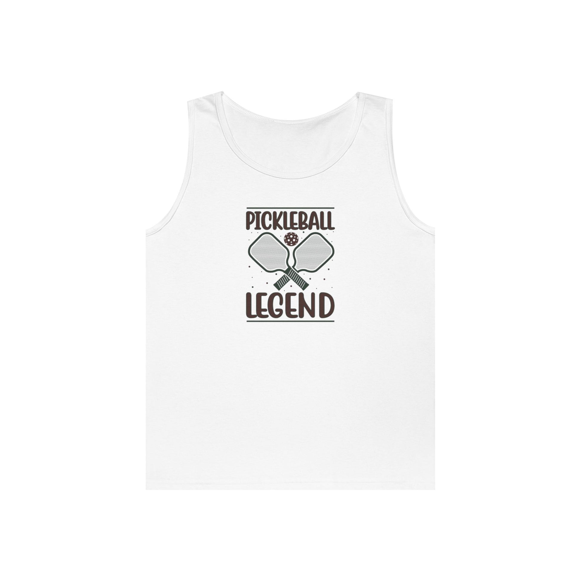 Men's Stylish Pickleball Tank Top - Pickleball Legend White