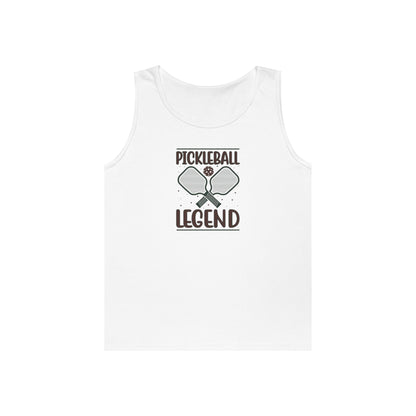 Men's Stylish Pickleball Tank Top - Pickleball Legend White