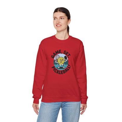 Women's Cute Pickleball Sweatshirt - Game, Set, Pickleball