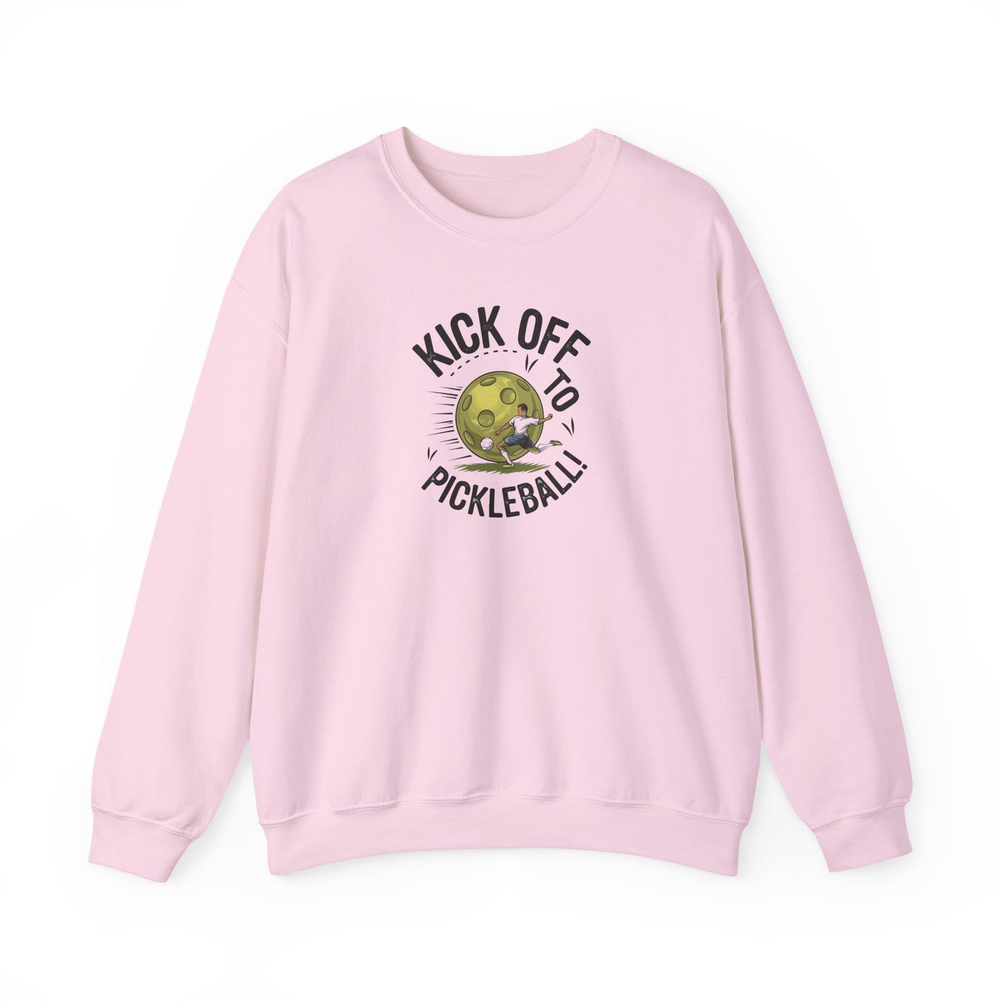Women's Soft Pickleball Sweatshirt - Kick Off to Pickleball Pink