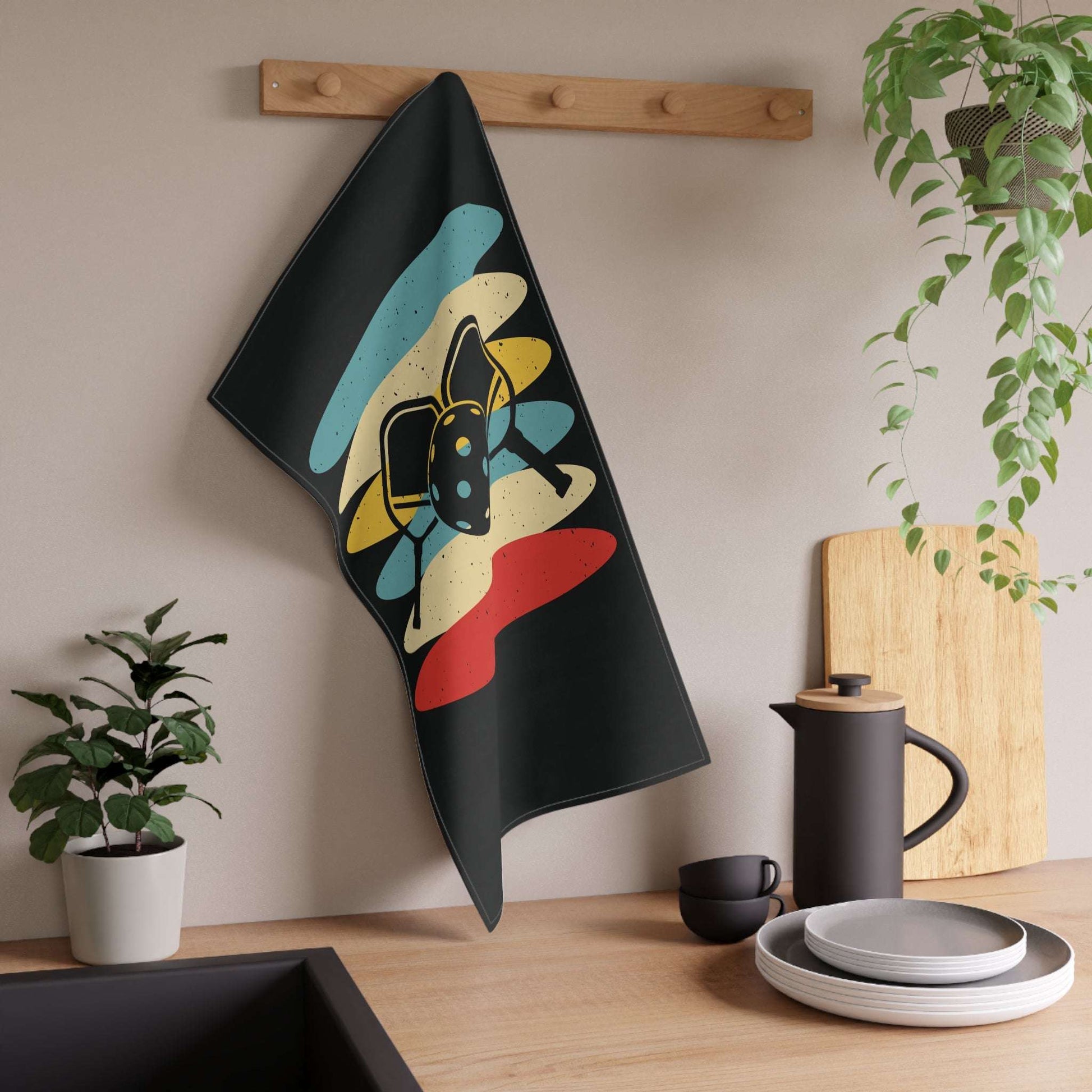 Pickleball Durable Tea Towel - Pickleball Retro