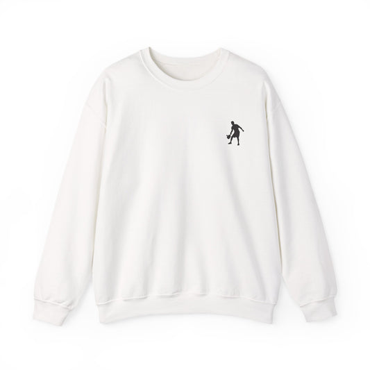 Men's Cool Pickleball Sweatshirt - Happy People Play Pickleball White