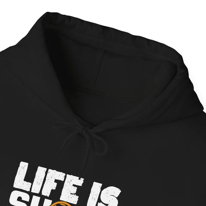 Women's Quirky Pickleball Hoodie - Life Is Short Play Pickleball