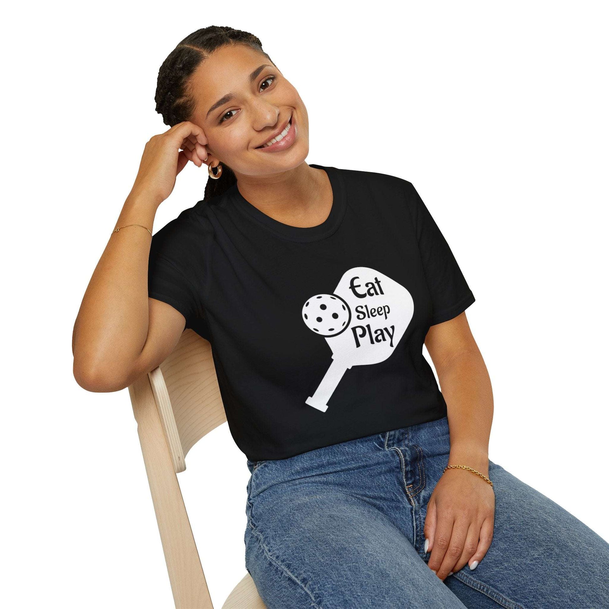 Women's Lightweight Pickleball T-shirt - Eat Sleep Play