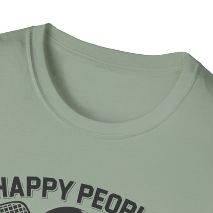 Men's Quirky Pickleball T-shirt - Happy People Play Pickleball