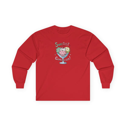 Women's Lightweight Pickleball Long Sleeves top - Sweetest Game Ever Red