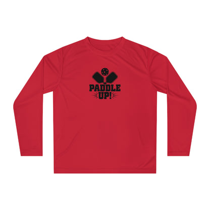 Men's Energetic Pickleball Long Sleeves top - Paddle Up Red