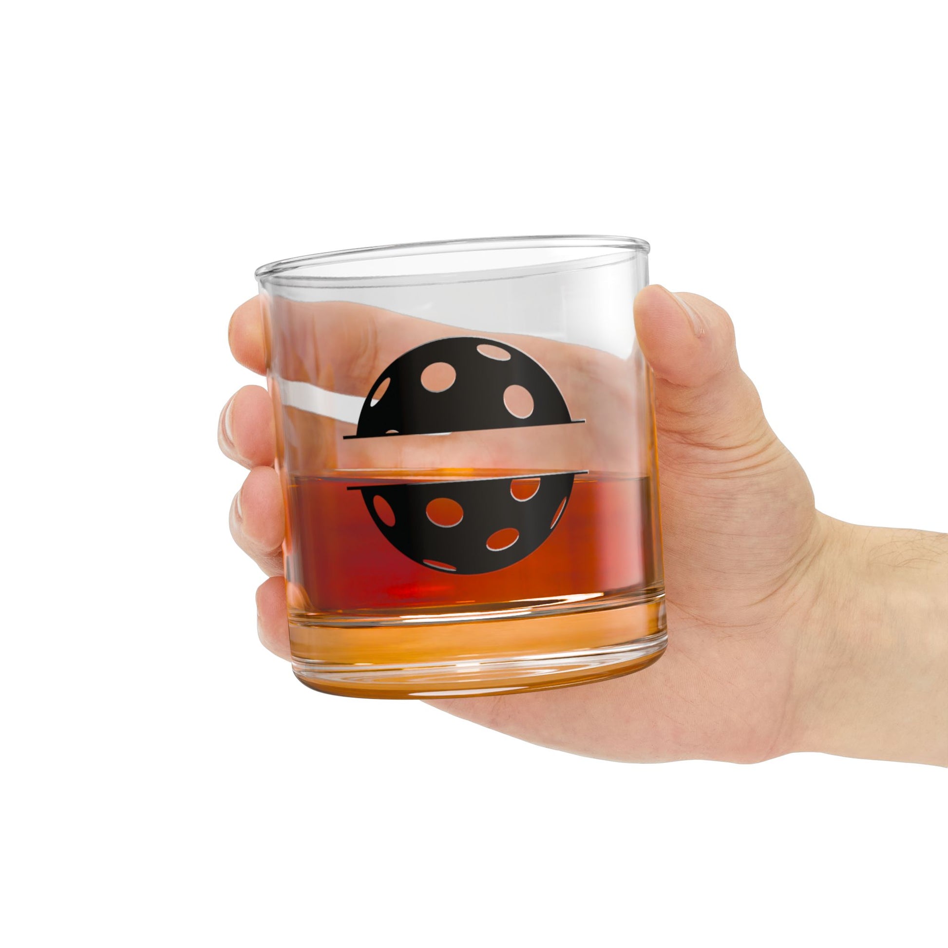 Pickleball Bold Rocks Glass - Pickle Split