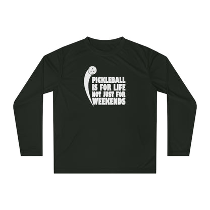 Men's Pickleball Long Sleeves top - Pickleball Isn't Just for Weekends Black
