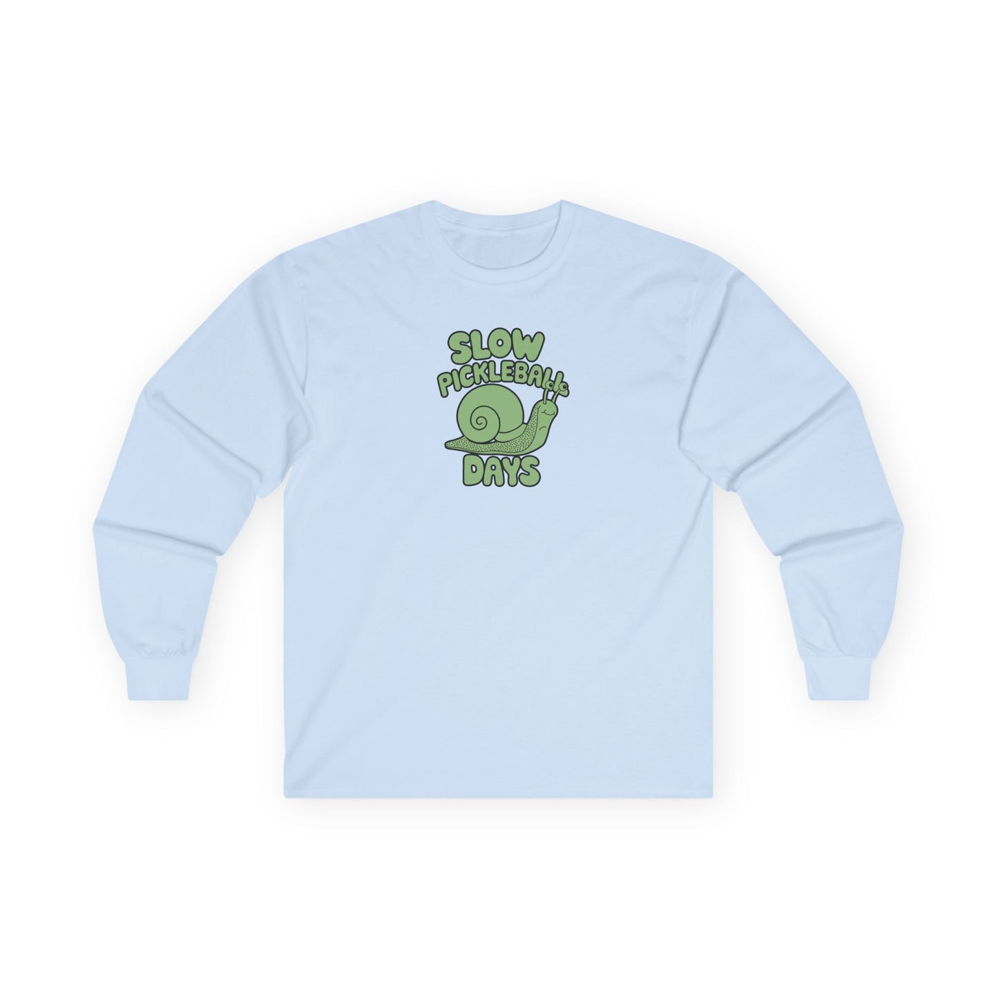Women's Lightweight Pickleball Long Sleeves top - Slow Pickleball Days Blue