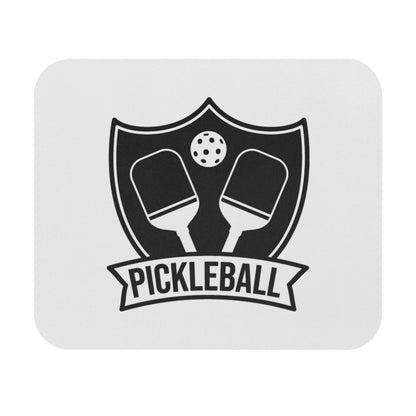 Pickleball Durable Mouse pad - Pickleball Logo White