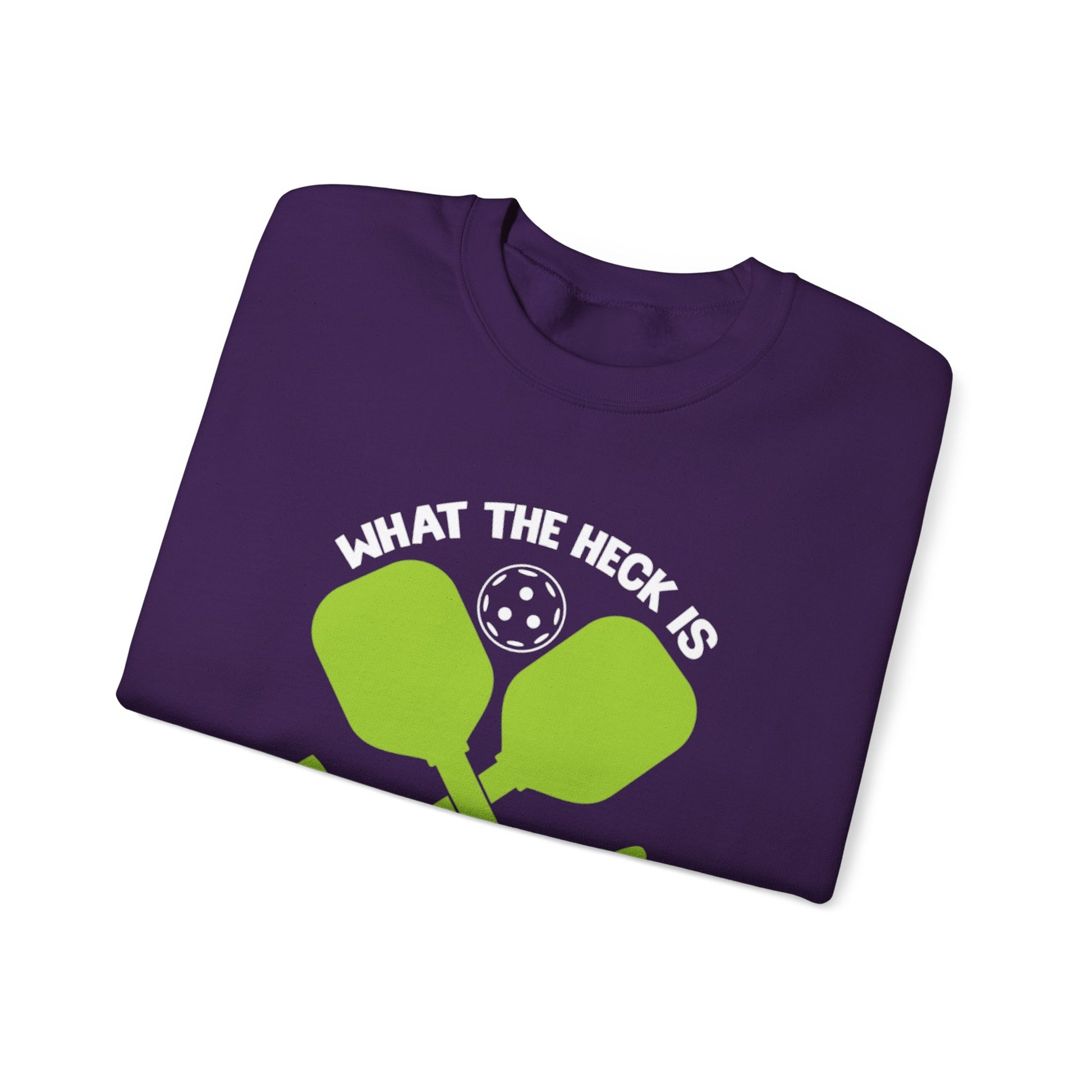Men's Funny Pickleball Sweatshirt - What the Heck Is Pickleball?